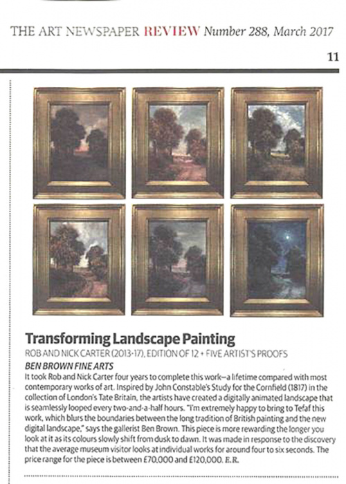 Rob and Nick Carter - Transforming Landscape Painting, The Art Newspaper · © Copyright 2023