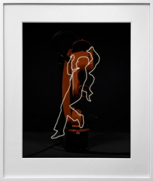 Rob and Nick Carter - RN1475, Robot Light Drawing, Dancer, after Andy Warhol (c.1953), 2022 · © Copyright 2023