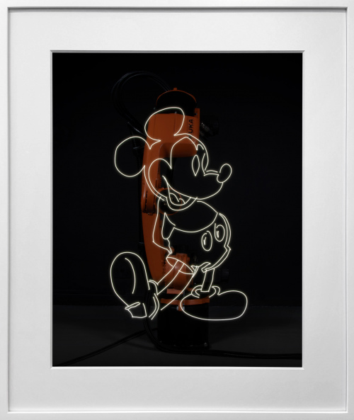 Rob and Nick Carter - RN1481, Robot Light Drawing, Mickey Mouse, after Andy Warhol (c.1983), 2022 · © Copyright 2023