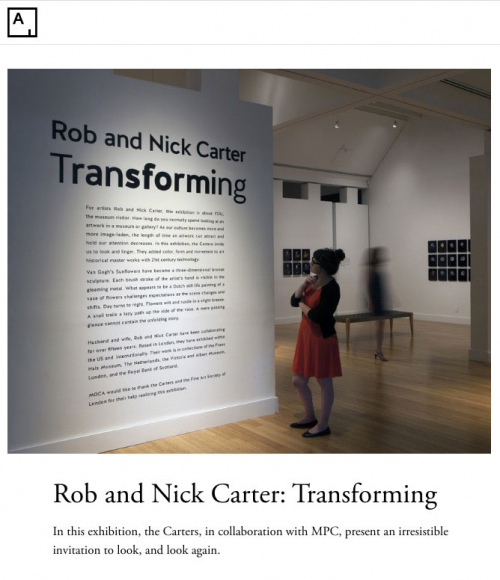 Rob and Nick Carter - Rob and Nick Carter: Transforming, Artsy.net (online) · © Copyright 2022
