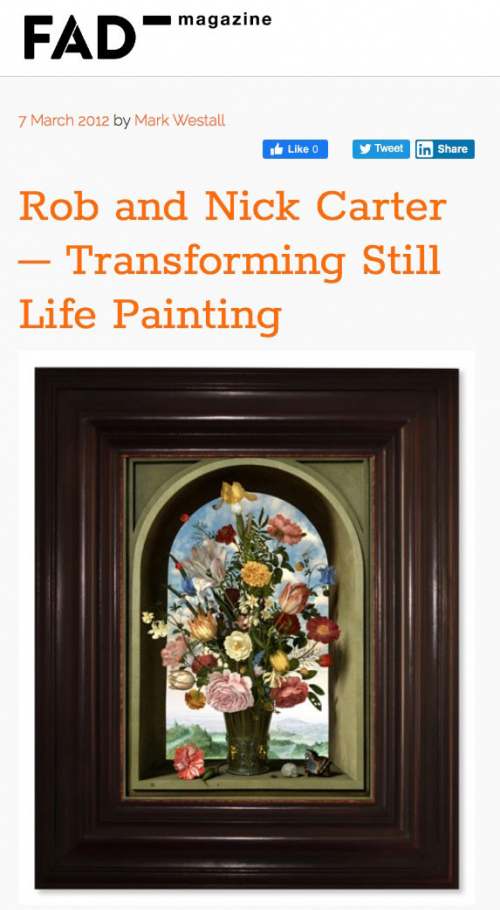 Rob and Nick Carter - Rob and Nick Carter – Transforming Still Life Painting, FAD magazine (online) · © Copyright 2022