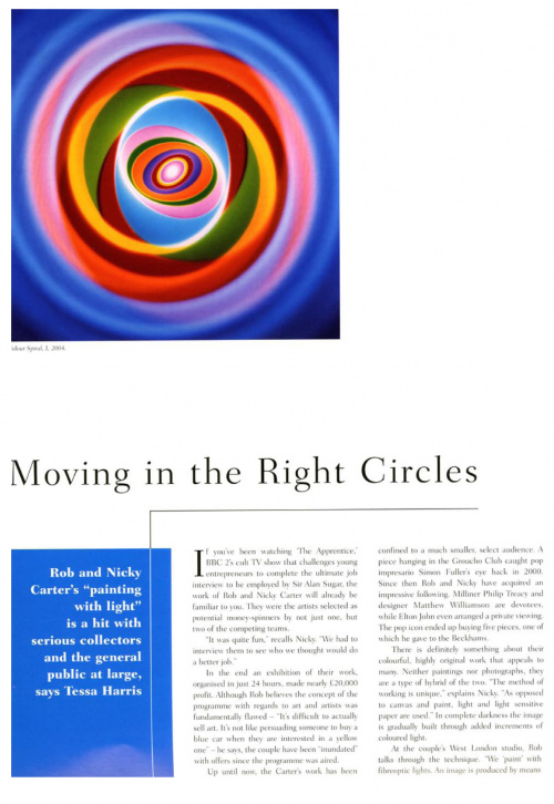 Rob and Nick Carter - Moving in the Right Circles, Alchemy magazine · © Copyright 2023