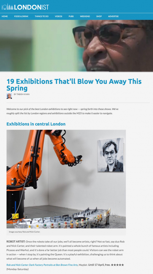 Rob and Nick Carter - 19 Exhibitions That'll Blow You Away This Spring, The Londonist (online) · © Copyright 2022